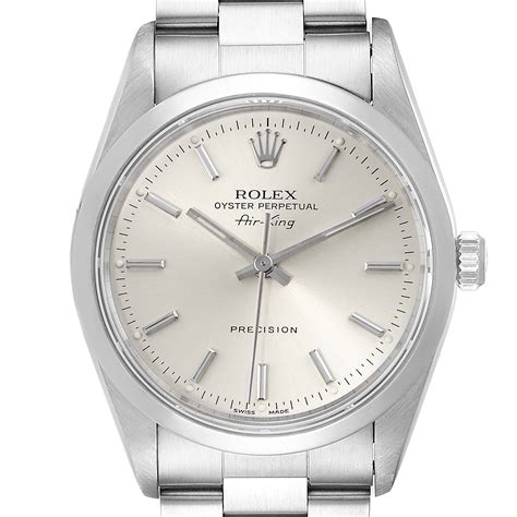 rolex air king silver dial|rolex air king 14000 value.